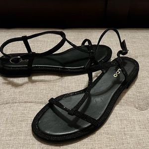 Aldo Sandals size 7 color Black